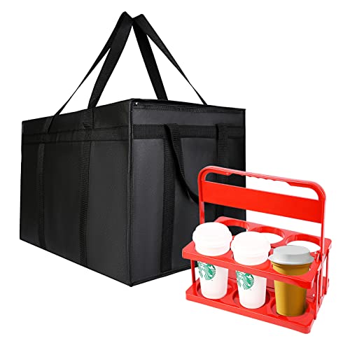 2 пакувања xxxl сива изолирана торба за испорака на храна, ладилни торби, чувајте ја храната топла угостителска угостителска угостителска