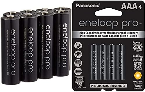 Eneloop Pro A Висок Капацитет Ni - MH 2550mah Претходно Наполнета Батерија за полнење &засилувач; Panasonic BK-4HCA4BA pro AAA Висок