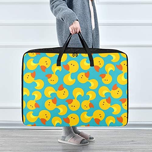 Торба за Складирање Облека Од емеливор Под Креветот За Ватенка-Чанта За Организатори На Патки Со Голем Капацитет Со Патенти Декорација