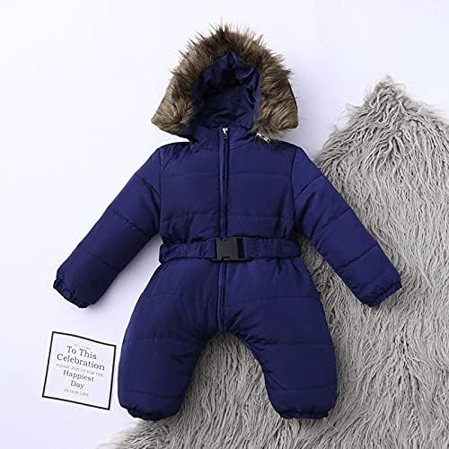 Надворешна облека со качулка јакна девојки новороденче топло снежно количество бебе скокање ромпер девојки палто и јакна момчиња биб ски