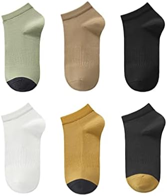 SawQf Socksенски летен тенок памук чорапи за дишење, вметнувајќи машки чорапи, повеќебојни
