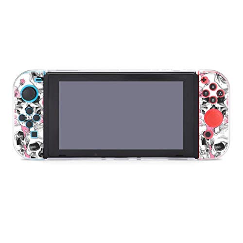 Случај за Nintendo Switch Cherry Blossom Skull Hard Protective Case Смешна забавна модна кул прекинувачка игра кожи за девојчиња момчиња