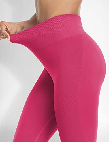 Беспрекорни тренинзи на Хигорун за женски салата за јога панталони за гребење на задникот за лифт за контрола на стомакот со високи половини