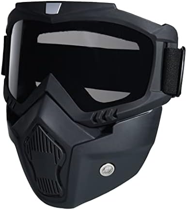 Crossbody моторцикл шлемови очила очила со отстранлива маска за лице, мотокрос за борба против куршуми со куршуми