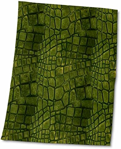 3drose Ана Мари Баг - печатење на животни - Зелен алигатор печати - крпи