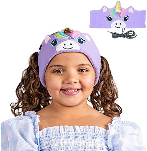 Пријатни слушалки за глава на главата на увото - Детските слушалки волумен ограничен со тенки звучници и супер мека лента за