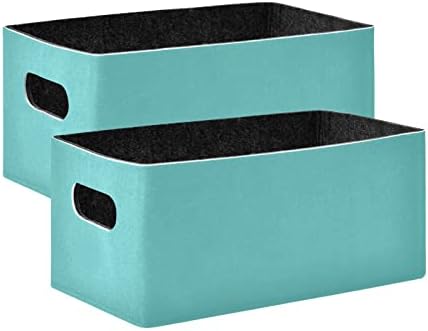 Црна Преклопна Корпа За Складирање Филц 2 парчиња Кутија За Складирање Склопувачка Торба За Складирање Облека Го Попречува Организаторот За