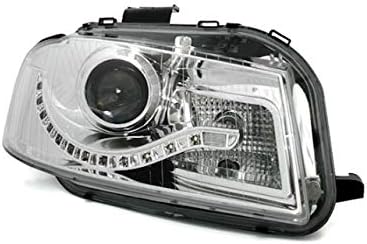 фарови тфл фарови возачка и патничка страна поставени фарови проектор за склопување предни светла автомобилски светилки хром лхд фарови