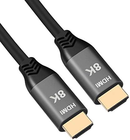 Cablecc HDMI 2.1 Кабел Ултра-HD UHD 8K 60hz 4K 120hz Кабел 48Gbs со Аудио &засилувач; ETHERNET HDMI Кабел 1m