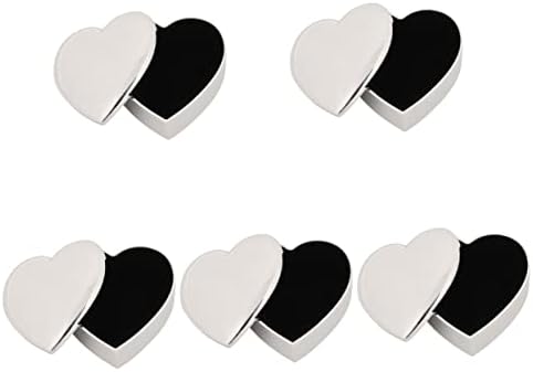Алипис 5 парчиња Кутија За Накит За Срце Кутија За Прстени За Мажи Кутии За Накит За Патување Мажи Организатор Послужавник Кутија
