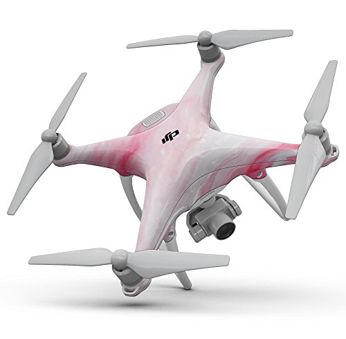 Дизајн Скинц Дизајн Скинц мермерни розови рај V6 со целосен дел од телото, комплет-комплет, компатибилен со дронот DJI Inspire 2
