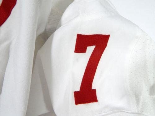 Сан Франциско 49ers Колин Kaepernick 7 Игра Издадени Белата Маичка 40 268-Непотпишан Нфл Игра Користи Дресови