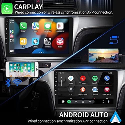 EWLSAC Android 11 Автомобил Стерео За Ford Fusion Mondeo 2013-, Безжичен Carplay Android Auto, 9 Целосна HD Екран На Допир