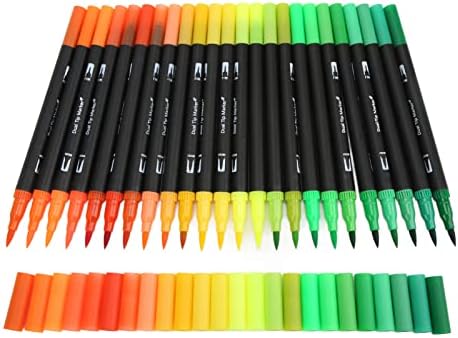Vifemify 120 бои двојни глави маркери за фини врвови 0,4 мм ситни врвови пенкала со транспарентна кутија за возрасни книги за боење за деца