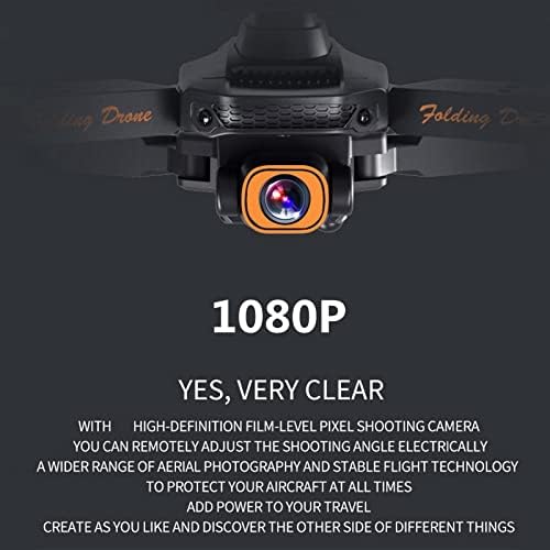 Afeboo возрасни деца дрон со камера, преклопен RC Quadcopter, играчка со хеликоптер, дрон со двојна камера од 1080p за почетници, почеток на едно копче, одржување на надморска в?