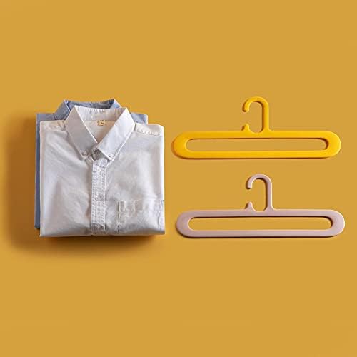 5-парчиња без трага облека, закачалка пластична фитинг облека што не се лизга, едноставна и флексибилна закачалка за складирање кука бела-