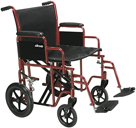 Возете Медицинска Бтр22-Р Баријатриска Тешка Транспортна Инвалидска Количка, Црвена