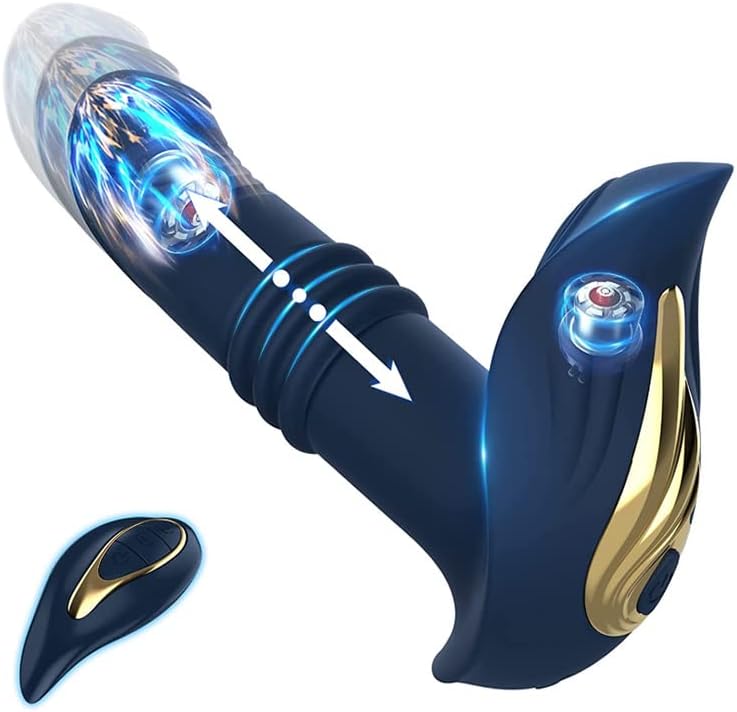 Масажар на простата dldo приклучок анален телескопски вибратор анален петел лажен пенис далечински управувач клиторис стимулација