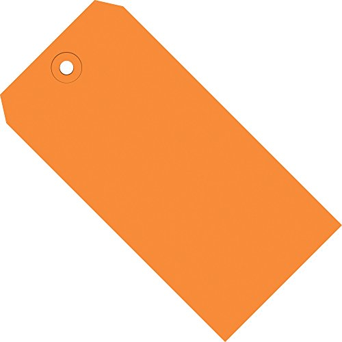 Ознаки за испорака на снабдување со врвни пакувања, 13 ПТ, 4 1/4 x 2 1/8, флуоресцентно портокалово
