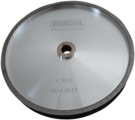 Rikon Pro Series 82-1080 CBN Мелење тркало 80 решетки од 8 инчи за да ги заостри алатките за сечење на челик со голема брзина