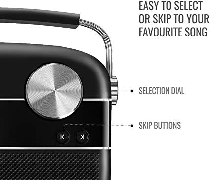 Saregama Carvaan 2.0 Hindi Portable Music Player 5000 претходно натоварени песни со подкаст, FM/BT/AUX