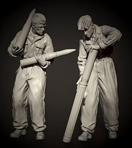 1/35 смола фигура Војник модел на војник од Втората светска војна со оклопни војници минијатурни комплети // ot5-7