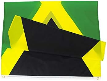 Анжор Јамајка знаме 3x5 Национални знамиња Јамајка со месинг 3 x 5 метри