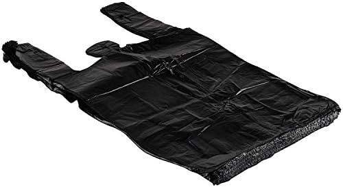 Известена пластична кеса-црна обична торба за маици 11,5 x6.5 x21,5 15 микрофон