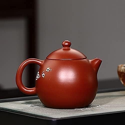 Чајник чајник Чајник 210мл Виолетова Глина Чајници Слива Цвет Змеј Јајце Чај Тенџере Сурова Руда Убавина Котел Рачно Изработени