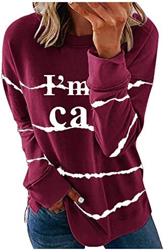 Дуксери за жени пулвер џемпер за носење со хеланки маица лабава маици на блузи врвови работни облеки туники