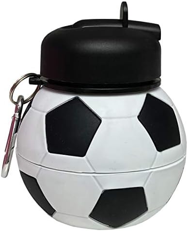 Истрак БПА БЕСПЛАТНО, 18 мл склопувачки силиконски спортски шише - фудбалска топка