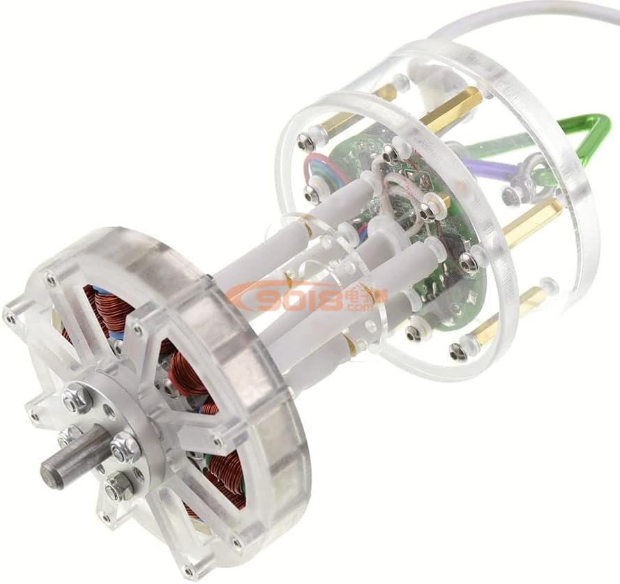 Davitu DC мотор - 12V DC мотор без четка мотор 700мм мрежи Минијатурен вентилатор тивок вентилатор -: 5 Blade Power 12V2a)