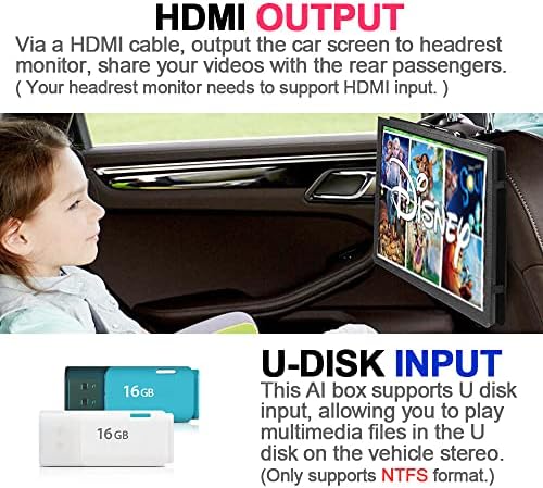 Безжичен адаптер за CarPlay со Netflix & YouTube & Disney+ & Miracast, Magic Box CarPlay Android, уредот за стриминг со USB & HDMI, безжичен