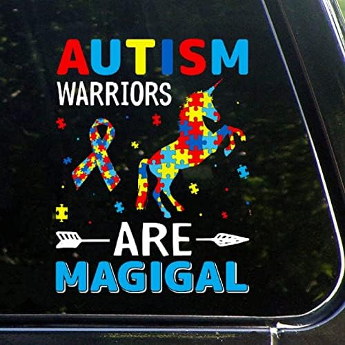 Аутизам силен автомобил декларира аутизам свесност за загатка парче декорална аутистична поддршка винил автомобили налепници за декорации