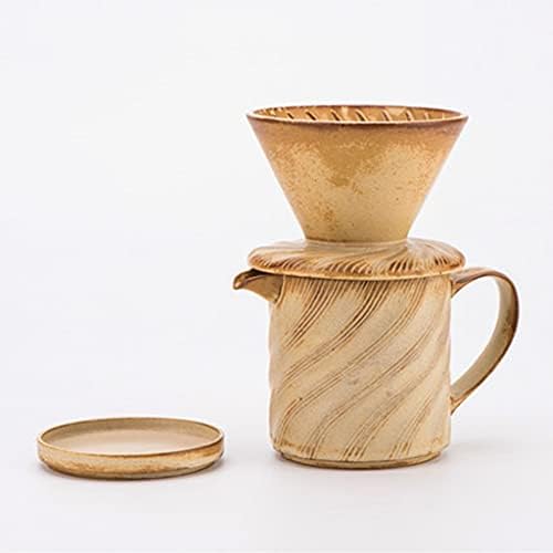 Xwozydr кафе сет сад Керамички чаша за капење рака приготвувајќи кафе филтер за кафе, поставено домаќинство кафе