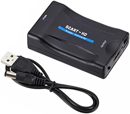 Teckeen Приклучок И Игра SCART ДА HDMI Композитни Видео Скалер Конвертор Аудио Адаптер ЗА ДВД ТВ