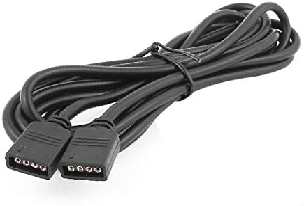 X-Dree Femaleен до женски кабел за водоотпорен конектор со 4P 2м за LED ламба LED (Femmina a femmina 4p Imprmeabile Cavo Connettore 2m Lungo