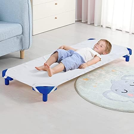 Удобна панда дневна грижа/предучилишно креветче за дете за дете и предучилишно училиште - - со аголни еластични јамки - поставен кревет - Пол
