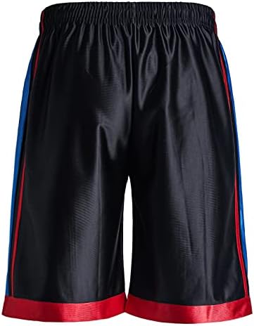 Facitisu 4 пакет кошарка шорцеви мажи атлетски спортски спортски шорцеви со џебови