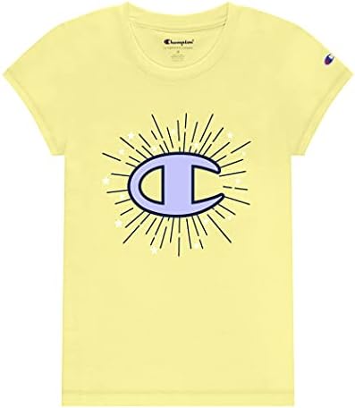 Шампион девојки наследство кратки ракави скрипта за лого маица големи и мали девојчиња
