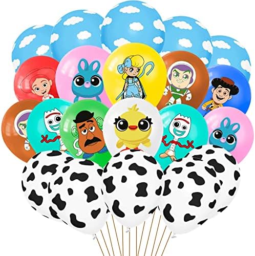50 Парчиња Балони За Приказни Инспирирани Од Играчки, Балони За Забави Од Латекс Со Приказна Инспирирана Од Играчки Темата Материјали