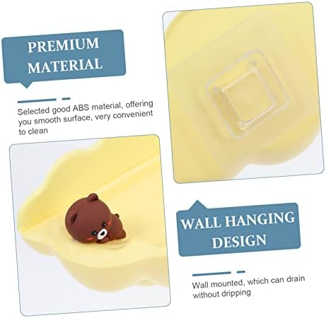 Исценета 4 парчиња облак wallид монтиран сапун кутија Детска мијалник за мијалник за мијалник мијалник мијалник за сунѓер, виси сапун сапун,