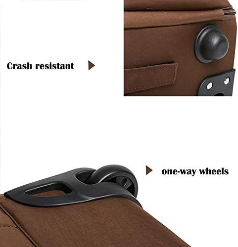 Холихом од 19 инчи тркалачки ранец за мажи и жени деловен лаптоп торба за ранец, кафеава, кафеава