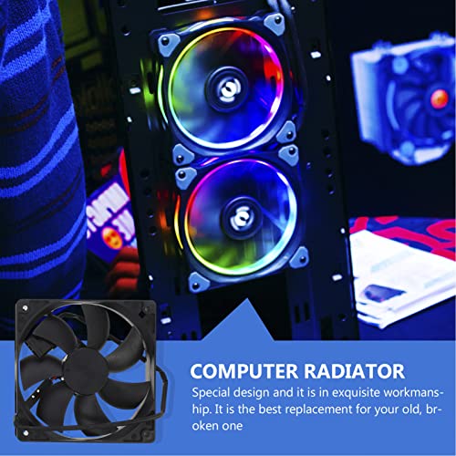 Компјутер за замена на компјутерски компјутерски компјутер 2PCS Компјутер за рударски мијалник Радијатори Двојно вентилатор Двојно