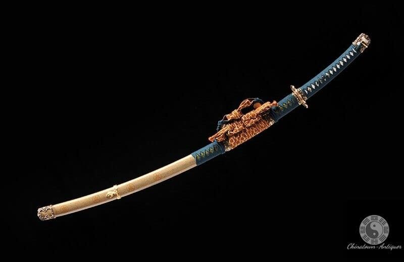 GLW рачно изработен меч Јапонски тачи Самурај меч Катана Кобусе Хонсанмаи Блејд + Клеј кален 847