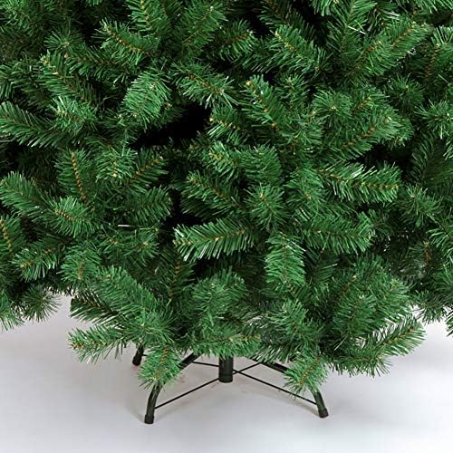 Дулплеј Еко-пријателски вештачко божиќно божиќно дрво, со метални шарки со држачи за штанд за затворен отворен Божиќ новогодишно декор-зелена