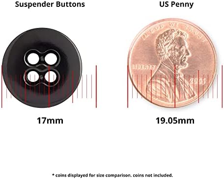 Копчиња за копчиња за засилување на копчињата за заграда, сет на копчињата за панталони вклучуваат копчиња со панталони од 1 дузина со мерење на