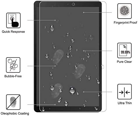 Gilint Samsung Galaxy Tab A 10.1 Заштитник на екранот стакло-калено стакло 9H тврд гребење отпорен на меур бесплатно заштитено стакло