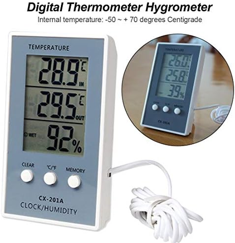 XDKLL LCD дигитален термометар за термометар мерка на влажност на температурата на хигрометарот