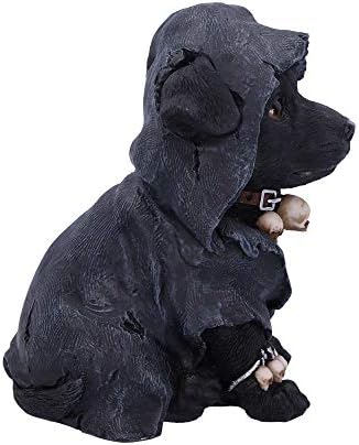 Немисис сега кучешки наметната фигура на кучиња од ритам, полирезин, црна, 17 см